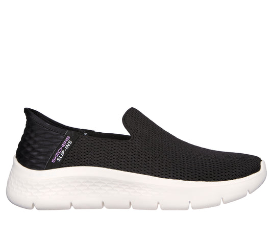 Skechers Pantofi dama sport SLIP INS GO WALK FLEX RELIS 124963 BLACK/WHITE ID4115-BKW