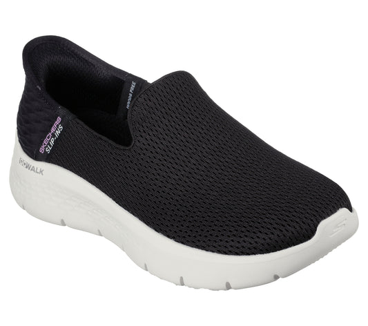 Skechers Pantofi dama sport SLIP INS GO WALK FLEX RELIS 124963 BLACK/WHITE ID4115-BKW