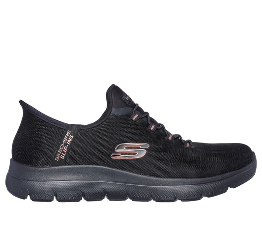 Skechers Pantofi dama sport SLIP INS SUMMITS CLASSY NIGHT 150128 BLACK/GOLD ID4116-BKGD