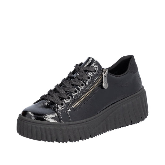 Rieker Pantofi dama N2501 00 negru lac ID4127-NGL