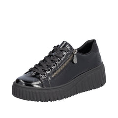 Rieker Pantofi dama N2501 00 negru lac ID4127-NGL