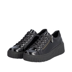 Rieker Pantofi dama N2501 00 negru lac ID4127-NGL