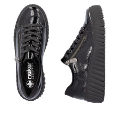 Rieker Pantofi dama N2501 00 negru lac ID4127-NGL