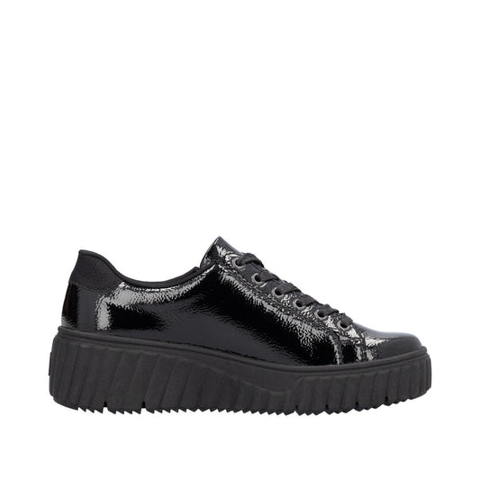 Rieker Pantofi dama N2501 00 negru lac ID4127-NGL