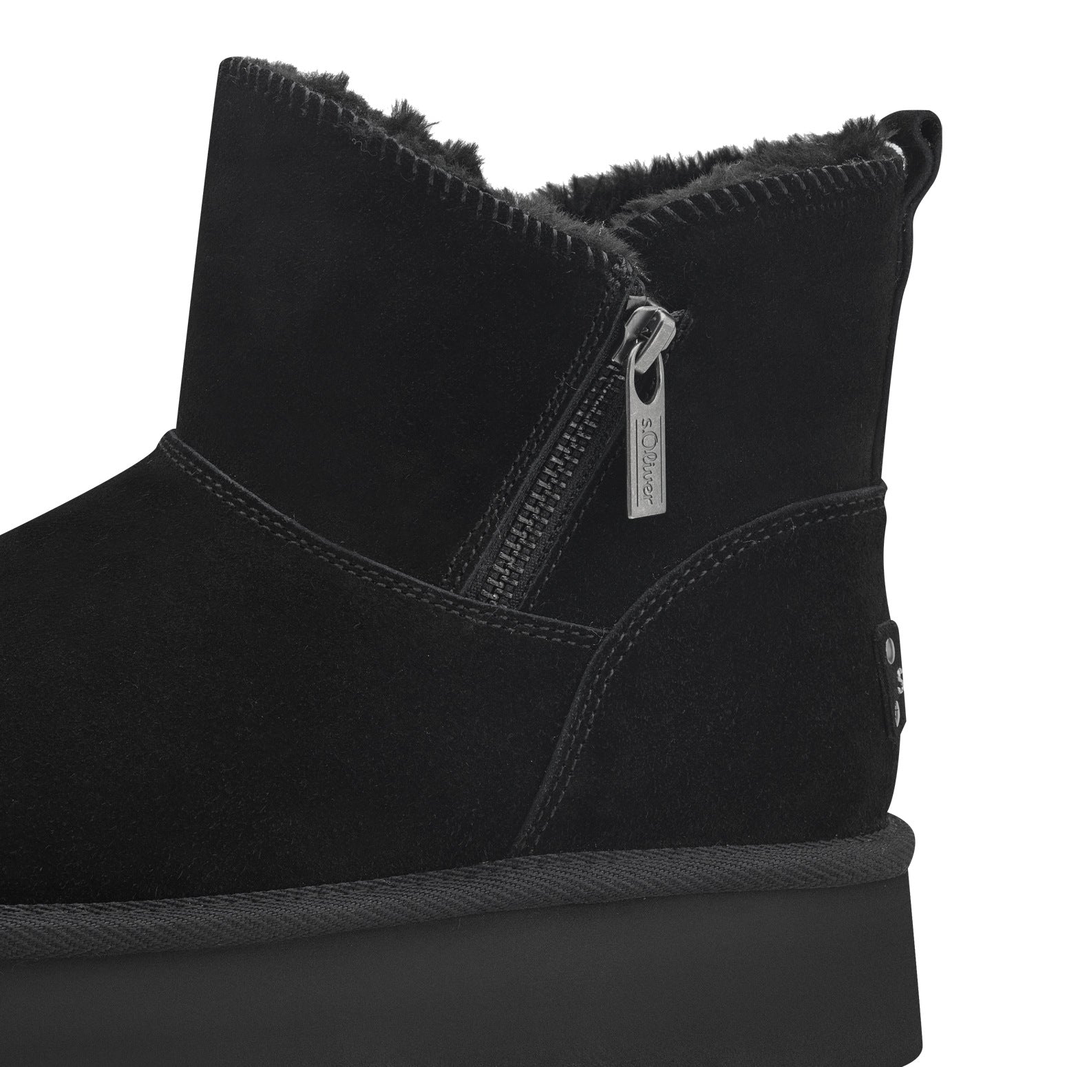 s.Oliver Ghete dama stil UGG 5 26447 43 negru velur ID4137-NGV