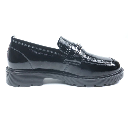 Pass Collection Pantofi dama X4X450028A 01 L negru lac ID4143-NGL