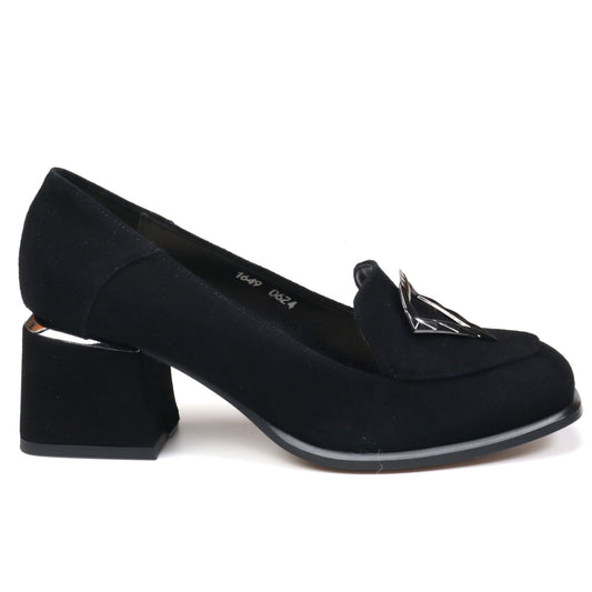 AGA Pantofi dama PFA 1649.19 negru velur ID4151-NGV