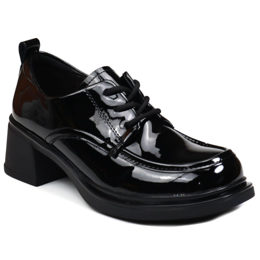 Pass Collection Pantofi dama M4M450010A 01 L negru lac ID4166-NGL