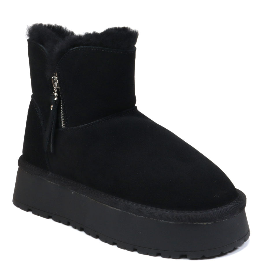 Feeling Ghete dama stil UGG 5908 negru velur ID4185-NGV