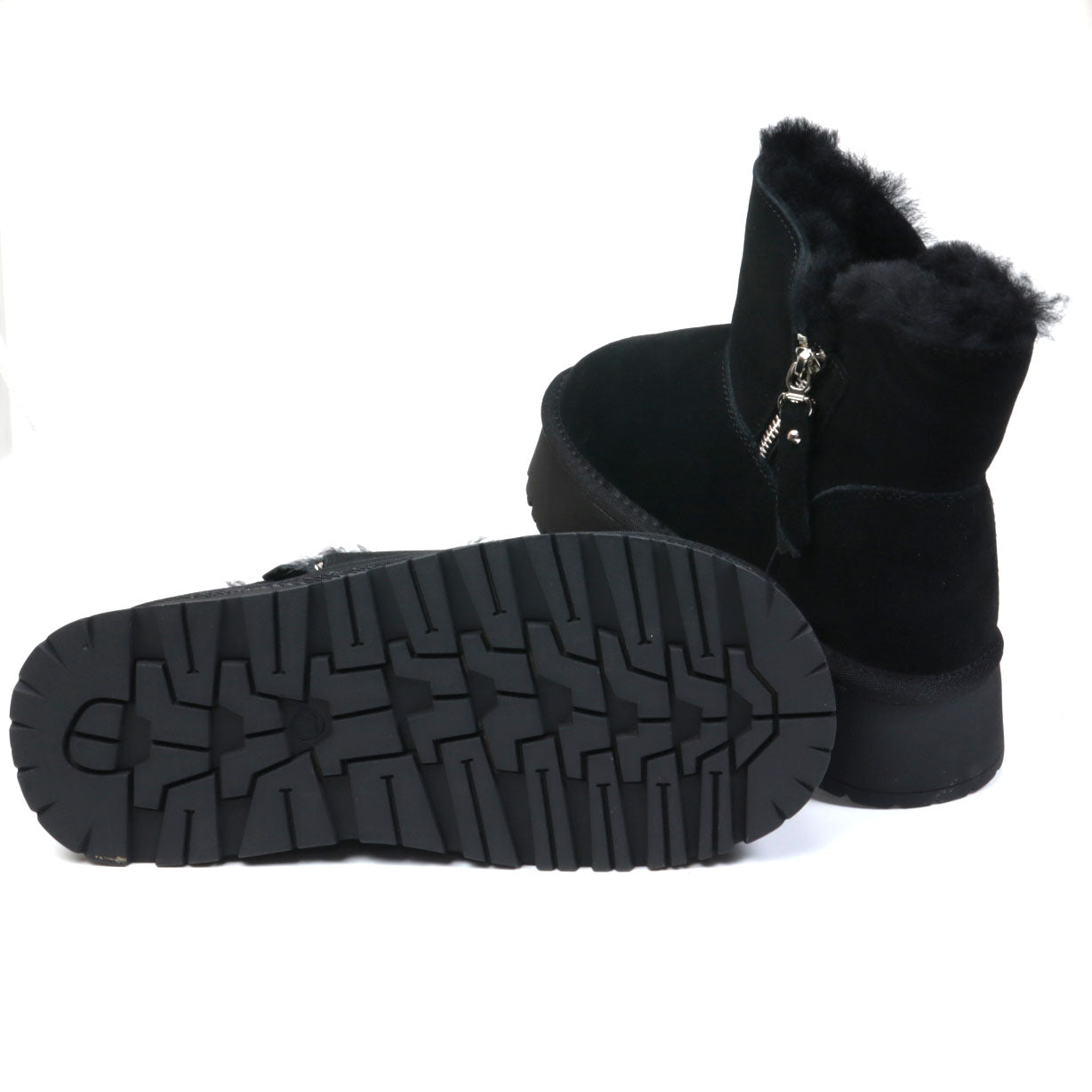 Feeling Ghete dama stil UGG 5908 negru velur ID4185-NGV