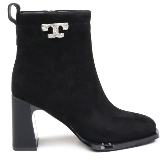 Feeling Ghete dama piele naturala  Z0153 6015 negru velur ID4193-NGV