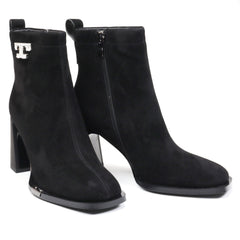 Feeling Ghete dama piele naturala  Z0153 6015 negru velur ID4193-NGV