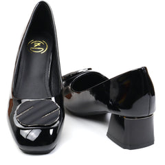 Formazione Pantofi dama TP508 25 negru lac ID4205-NGL