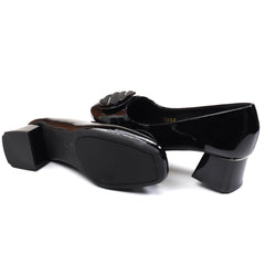 Formazione Pantofi dama TP508 25 negru lac ID4205-NGL