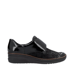 Rieker Pantofi dama 487C0 00 negru lac ID4214-NGL