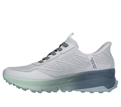 Skechers Pantofi dama sport Slip Ins SWITCH BACK MIST 180157 GRAY/GREEN ID4216-GYGR
