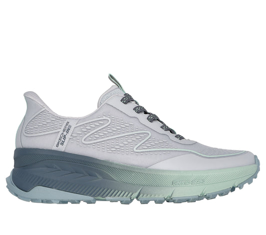 Skechers Pantofi dama sport Slip Ins SWITCH BACK MIST 180157 GRAY/GREEN ID4216-GYGR