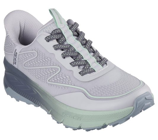 Skechers Pantofi dama sport Slip Ins SWITCH BACK MIST 180157 GRAY/GREEN ID4216-GYGR