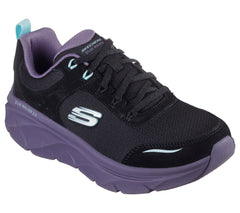 Skechers Pantofi dama sport D'LUX WALKER 2.0 AUTUMN SUN 150108 BLACK/MULTICOLOR ID4218-BKMT