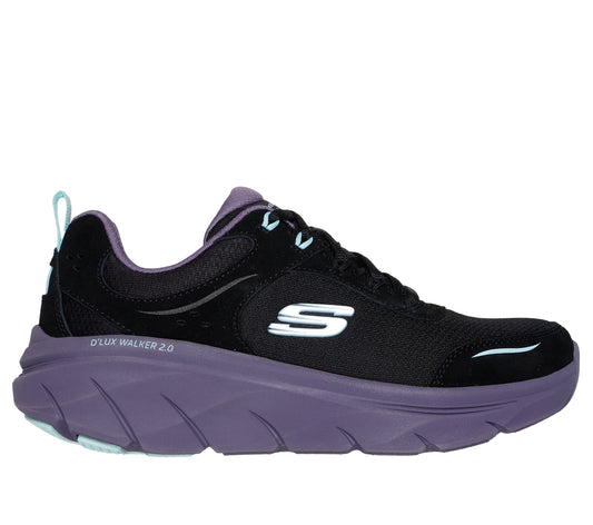 Skechers Pantofi dama sport D'LUX WALKER 2.0 AUTUMN SUN 150108 BLACK/MULTICOLOR ID4218-BKMT