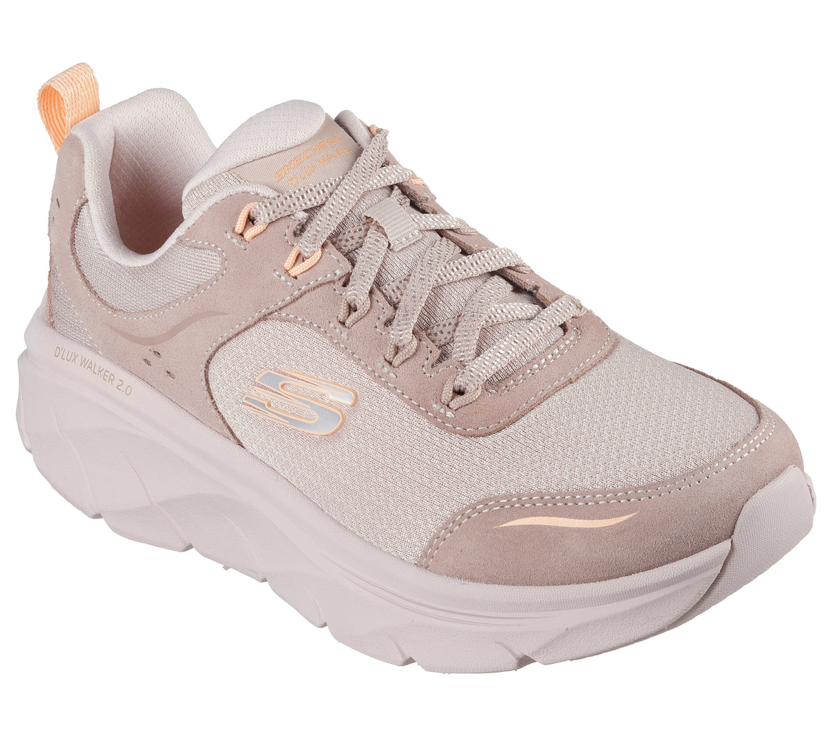 Skechers Pantofi dama sport D'LUX WALKER 2.0 AUTUMN SUN 150108 TAUPE/ORANGE ID4218-TPOR