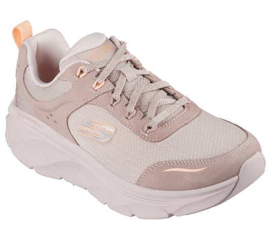 Skechers Pantofi dama sport D'LUX WALKER 2.0 AUTUMN SUN 150108 TAUPE/ORANGE ID4218-TPOR