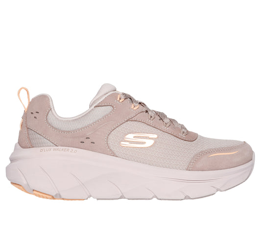 Skechers Pantofi dama sport D'LUX WALKER 2.0 AUTUMN SUN 150108 TAUPE/ORANGE ID4218-TPOR