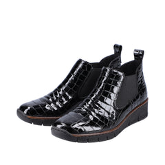 Rieker Ghete dama 53794 01 negru lac ID4242-NGL