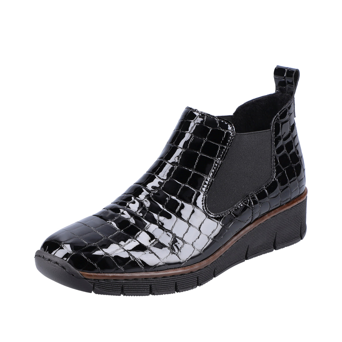 Rieker Ghete dama 53794 01 negru lac ID4242-NGL