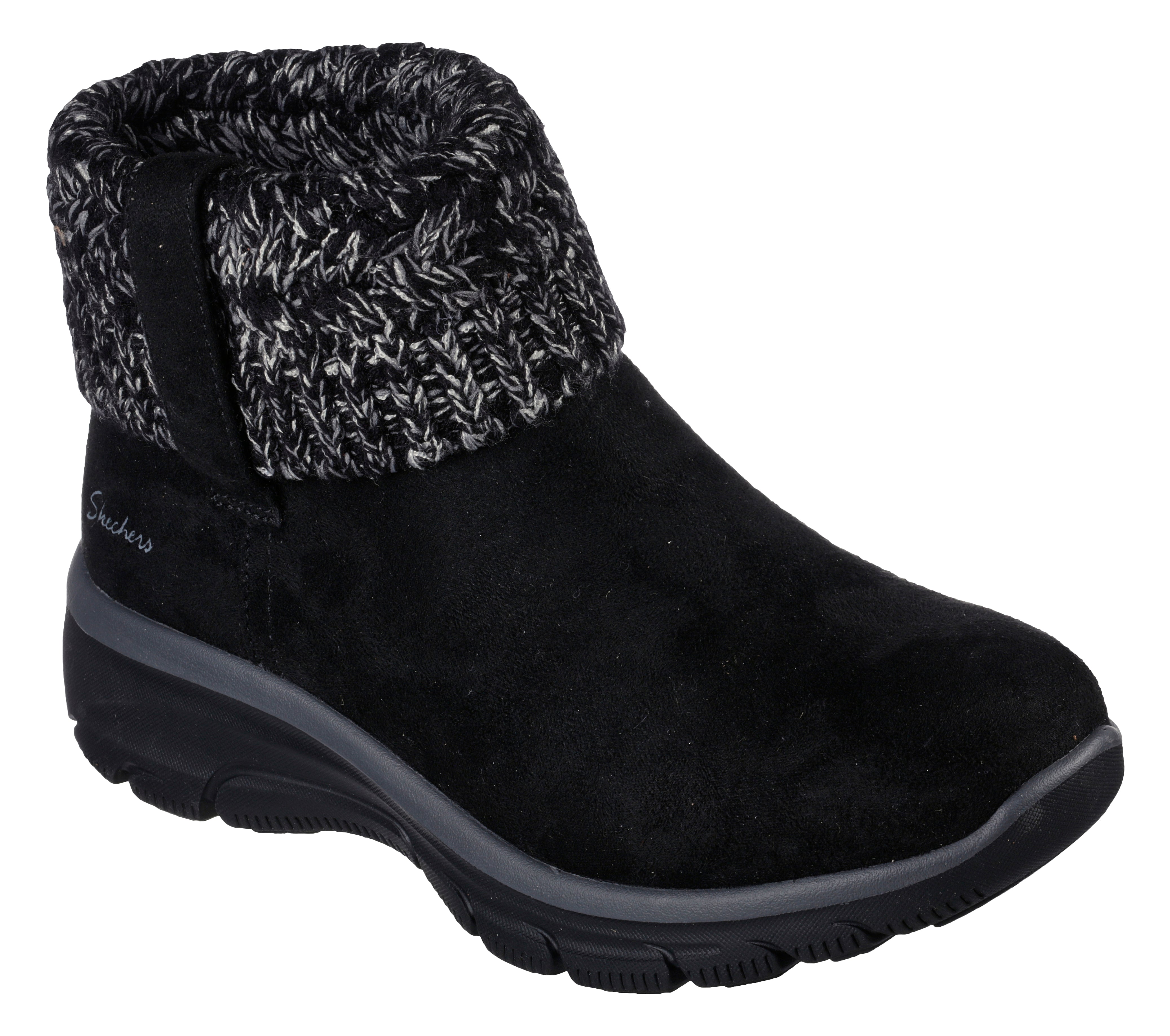 Skechers Ghete dama EASY GOING COZY WEATHER 167401 BLACK ID4270-BLK