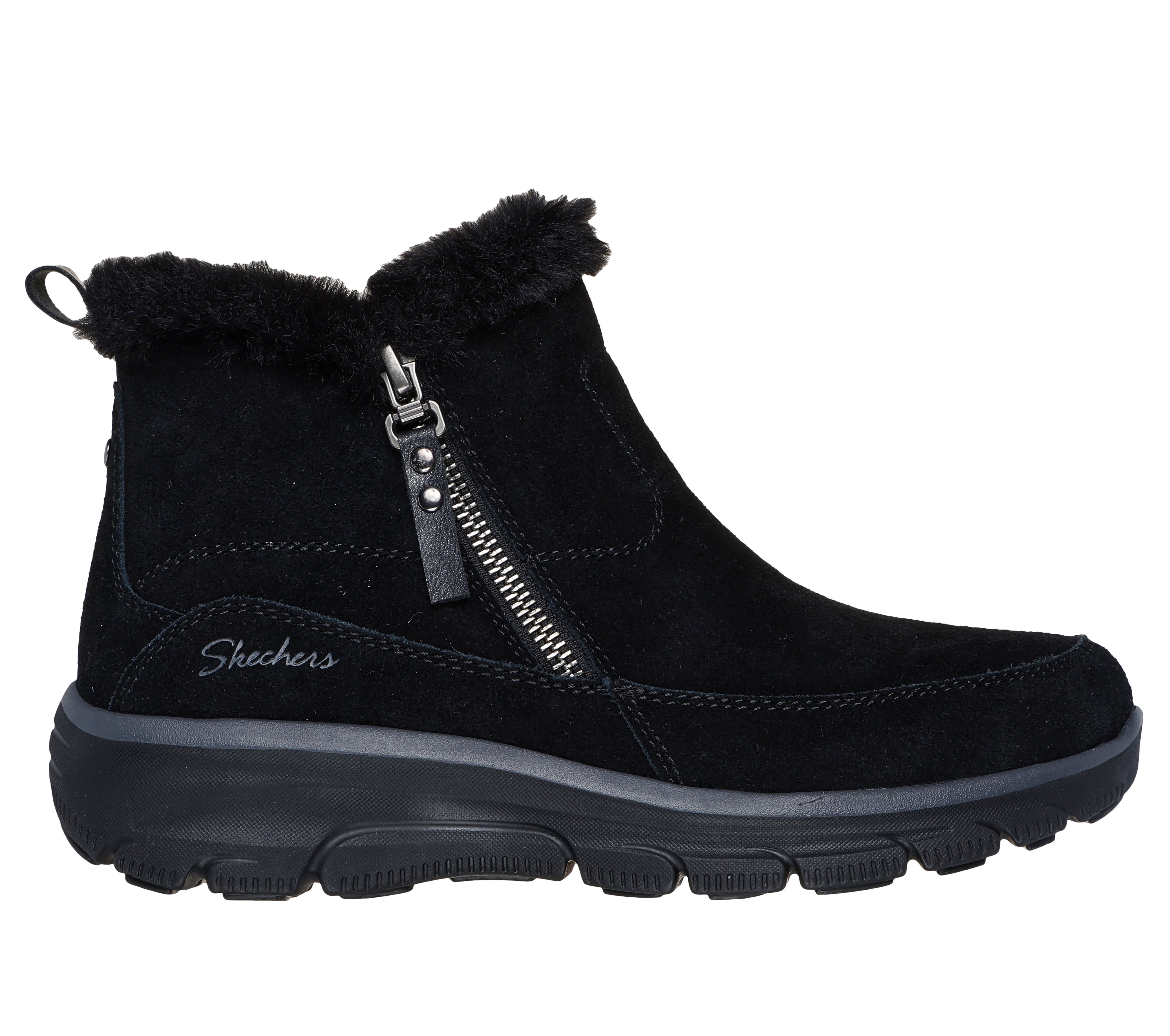 Skechers Ghete dama EASY GOING COOL ZIP 167862 BLACK ID4271-BLK