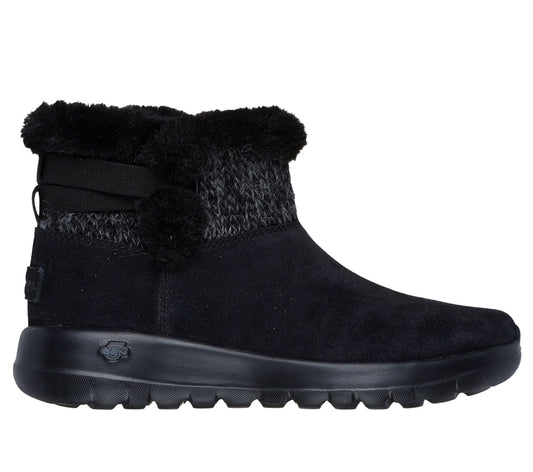 Skechers Ghete dama stil UGG ON THE GO JOY WHISPERING WI 144133 BLACK/GRAY ID4274-BKGY