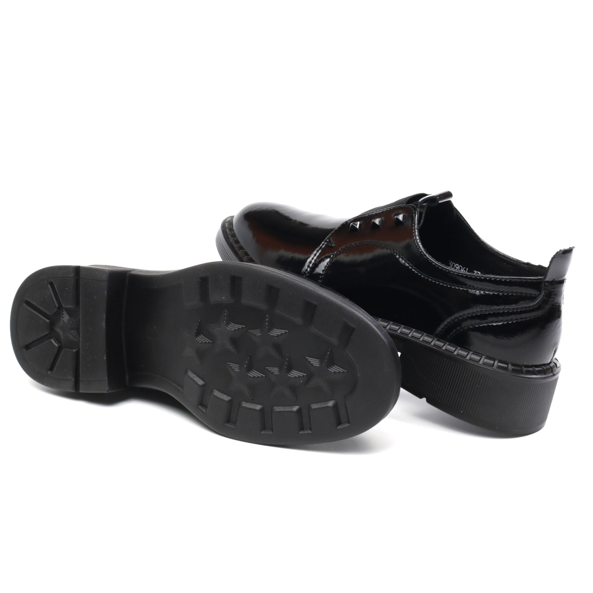 Formazione Pantofi dama 30906L negru lac ID4321-NGL