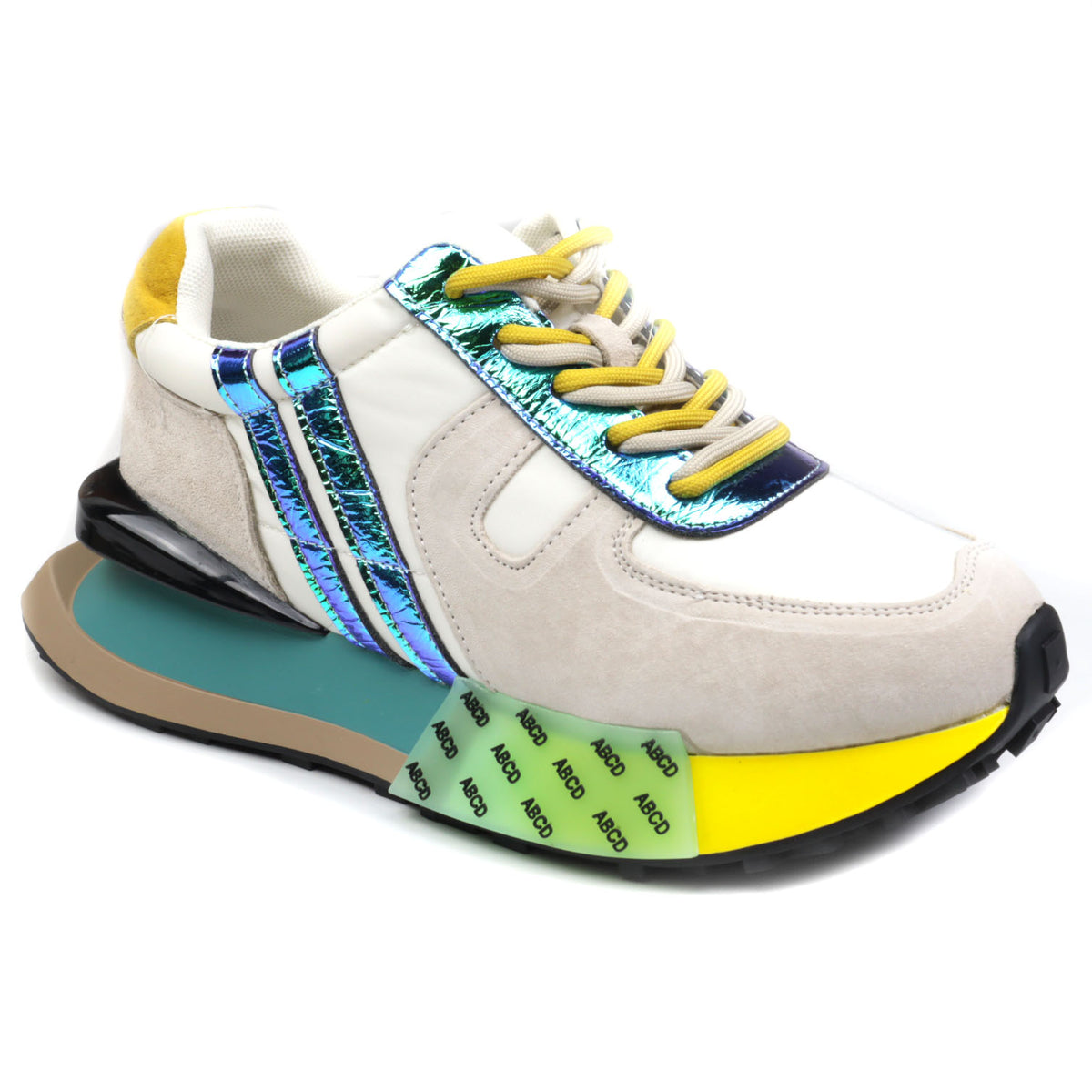 Feeling Sneakers dama piele naturala 3578 verde ID4344-VRD