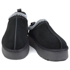 Soprani Couture Saboti dama Hugh Platform stil UGG SCW421P22 negru velur ID4350-NGV