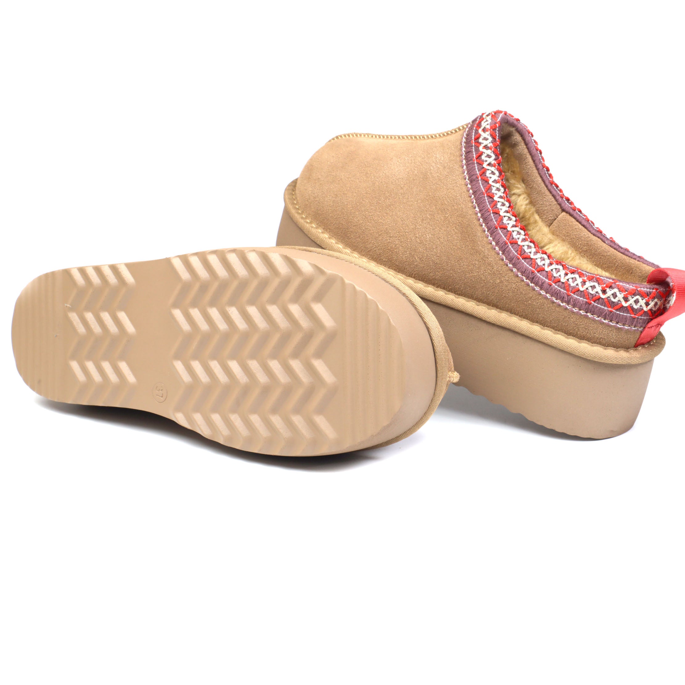 Energy Saboti dama stil UGG I1253 camel velur ID4375-CMLV