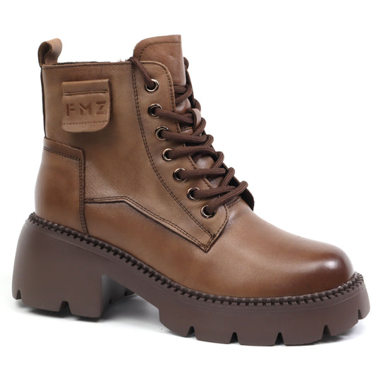 Formazione Ghete dama piele naturala 8099 maro ID4391-MARO