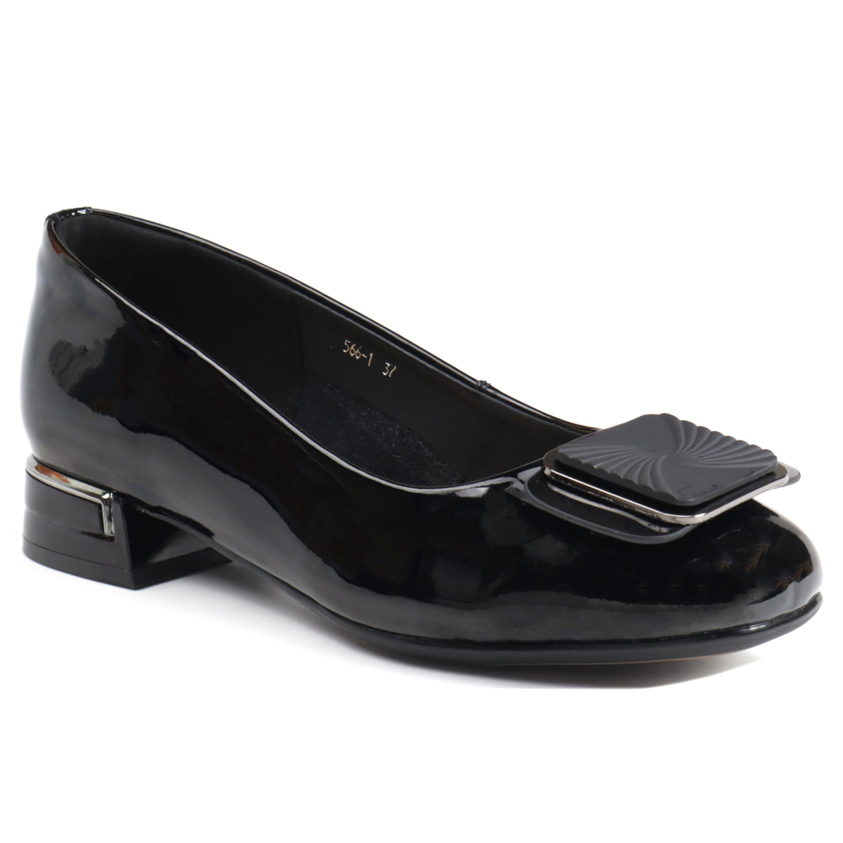 Formazione Pantofi dama 566 1 negru lac ID4420-NGL