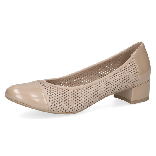 Caprice Pantofi dama perforati 9 22504 44 bej ID4422-BEJ