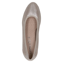 Caprice Pantofi dama perforati 9 22501 44 TAUPE METALIC ID4426-TPEM