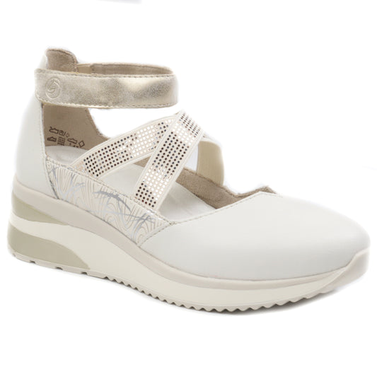 Remonte Pantofi dama decupati D2411 81 OFF WHITE ID4431-OFWT