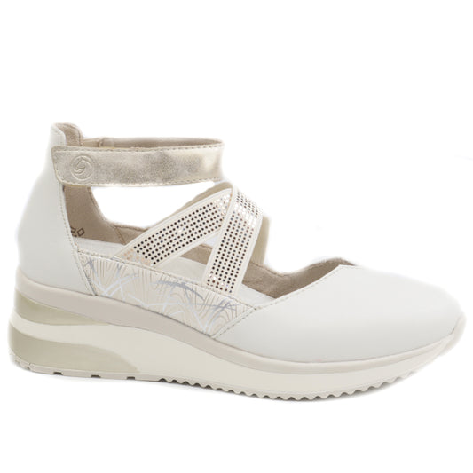 Remonte Pantofi dama decupati D2411 81 OFF WHITE ID4431-OFWT