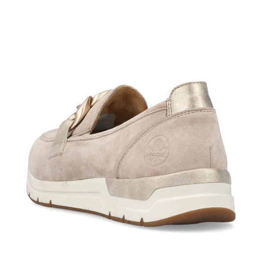 Rieker Pantofi dama 58944 60 bej velur ID4436-BJV