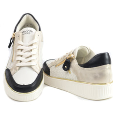 Remonte Sneakers dama D2E04 80 WHITE/BLACK ID4438-WBK