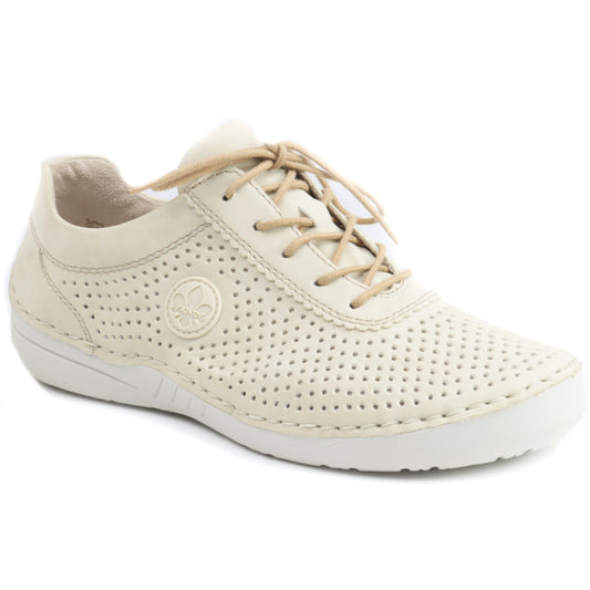 Rieker Pantofi dama perforati 52546 60 bej ID4443-BEJ