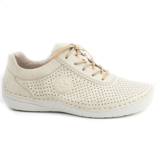 Rieker Pantofi dama perforati 52546 60 bej ID4443-BEJ