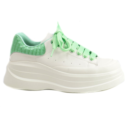 Franco Gerardo Sneakers dama piele naturala KM2817 2  ID4468-GRN