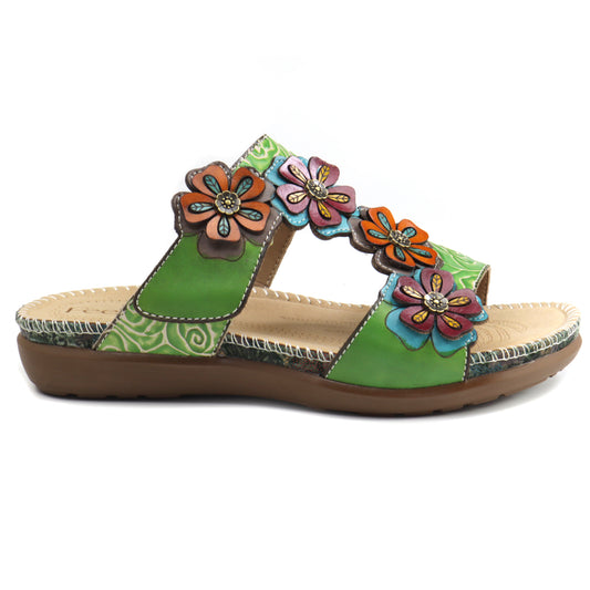 Feeling Papuci dama piele naturala  W2020 3  ID4490-GRN
