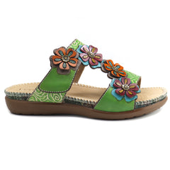 Feeling Papuci dama piele naturala  W2020 3  ID4490-GRN