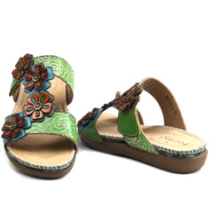 Feeling Papuci dama piele naturala  W2020 3  ID4490-GRN